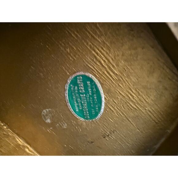 Vintage Italian Florentine Gold & White Wooden Tole Trash Can-14” Tall - Picture 8 of 10